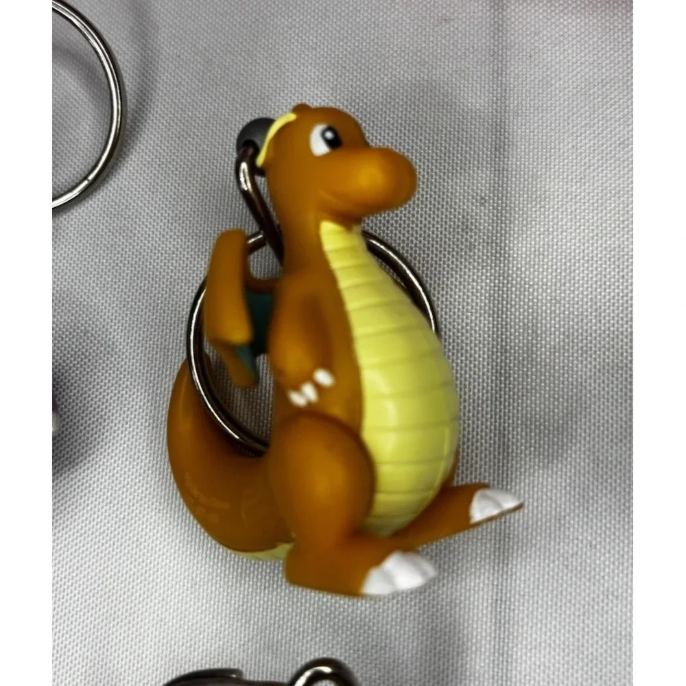 Lot Of 9 Vintage 1999 Pokemon Key Chains Burger King With Poke Balls